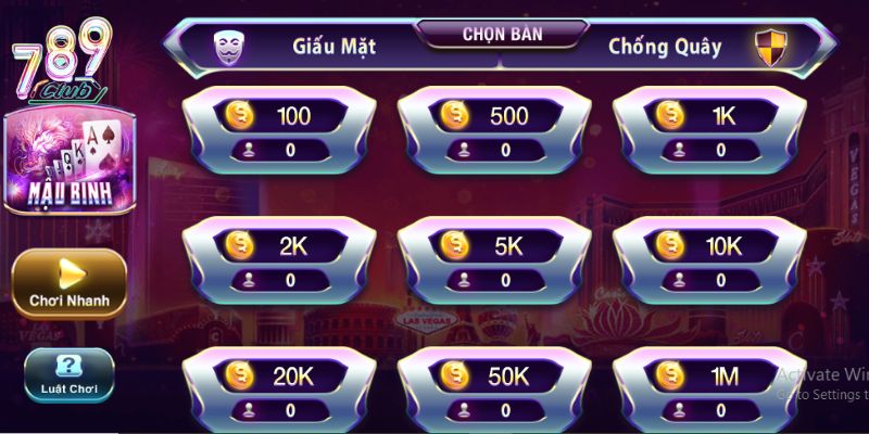 Hai chế độ gameplay nổi tiếng trong Mậu Binh 789Club